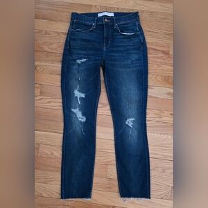 AYR Women's Size 29 Distressed Raw Hem Skinny Jeans EUC